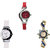 Neutron Brand New Style World Cup And Peacock Analogue Red, White And Gold Color Girls And Women Watch - G5-G11-G119 (Combo Of  3 )