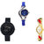 Neutron Latest Professional World Cup, Chronograph And Peacock Analogue Blue, Black And Gold Color Girls And Women Watch - G2-G57-G116 (Combo Of  3 )