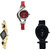 Neutron Classical Professional World Cup And Fish Shape Analogue Red, Gold And Black Color Girls And Women Watch - G5-G266-G55 (Combo Of  3 )