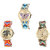 Neutron Modern Collection Butterfly And Elephant Analogue Multi Color Color Girls And Women Watch - G136-G155-G167 (Combo Of  3 )