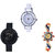 Neutron Treading 3D Design Chronograph And Peacock Analogue White, Black And Gold Color Girls And Women Watch - G50-G57-G118 (Combo Of  3 )