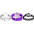 Neutron New High Quality Peacock And Chain Analogue Silver, Purple And Black Color Girls And Women Watch - G303-G21-G68 (Combo Of  3 )