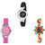 Neutron Best Fashionable World Cup And Peacock Analogue Black, Pink And Gold Color Girls And Women Watch - G1-G9-G120 (Combo Of  3 )