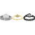 Neutron Latest Traditional Chain Analogue Silver, Gold And Black Color Girls And Women Watch - G281-G368-G68 (Combo Of  3 )