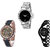 Neutron Brand New Casual Chain Analogue Silver And Black Color Girls And Women Watch - G288-G209-G68 (Combo Of  3 )