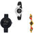 Neutron Best Italian Designer World Cup, Chronograph And Peacock Analogue Black And Gold Color Girls And Women Watch - G1-G57-G117 (Combo Of  3 )