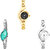 Neutron Classical Fashionable Chain Analogue Gold And Silver Color Girls And Women Watch - G336-G406-G70 (Combo Of  3 )