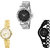 Neutron Classical Traditional Love Valentine, Butterfly And Chain Analogue Silver, Gold And Black Color Girls And Women Watch - G278-GL203-G68 (Combo Of  3 )