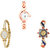 Neutron Classical Model Chain And Peacock Analogue Rose Gold And Gold Color Girls And Women Watch - G69-G123-G118 (Combo Of  3 )