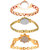 Neutron Classical Model Chain And Peacock Analogue Rose Gold And Gold Color Girls And Women Watch - G69-G123-G118 (Combo Of  3 )