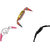 Neutron Best Italian Designer Elephant And Chain Analogue Multi Color, Pink And Black Color Girls And Women Watch - G311-GL205-G68 (Combo Of  3 )