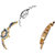 Neutron Best Branded Chain And Peacock Analogue Silver And Gold Color Girls And Women Watch - G70-G119-G125 (Combo Of  3 )