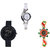 Neutron Contemporary Love World Cup, Chronograph And Peacock Analogue White, Black And Gold Color Girls And Women Watch - G6-G57-G120 (Combo Of  3 )