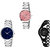 Neutron Latest Technology Chain Analogue Silver And Black Color Girls And Women Watch - G303-G298-G68 (Combo Of  3 )