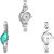 Neutron New Casual Chain Analogue Silver Color Girls And Women Watch - G404-G406-G70 (Combo Of  3 )