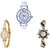 Neutron Treading Model Peacock Analogue White And Gold Color Girls And Women Watch - G50-G123-G119 (Combo Of  3 )