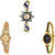 Neutron Modern Royal Peacock Analogue Gold Color Girls And Women Watch - G119-G265-G121 (Combo Of  3 )