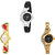 Neutron New Gift World Cup, Peacock And Chain Analogue Black And Gold Color Girls And Women Watch - G1-G116-G114 (Combo Of  3 )