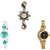 Neutron Modern Branded Peacock, Flower Dimond And Chain Analogue Gold And Silver Color Girls And Women Watch - G119-G339-G114 (Combo Of  3 )