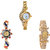 Neutron New High Quality Chain And Peacock Analogue Gold Color Girls And Women Watch - G115-G118-G125 (Combo Of  3 )