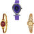 Neutron Modern Collection Fish Shape Analogue Purple And Gold Color Girls And Women Watch - G54-G122-G265 (Combo Of  3 )