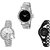 Neutron Best Fancy Chain Analogue Silver And Black Color Girls And Women Watch - G288-G358-G68 (Combo Of  3 )