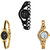 Neutron Classical Branded Chain Analogue Black And Gold Color Girls And Women Watch - G68-G121-G115 (Combo Of  3 )