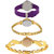 Neutron Latest Fancy Peacock Analogue Purple And Gold Color Girls And Women Watch - G10-G122-G116 (Combo Of  3 )