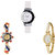Neutron Latest Gift Peacock Analogue White And Gold Color Girls And Women Watch - G11-G118-G123 (Combo Of  3 )