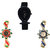 Neutron Brand New Love Fish Shape And Peacock Analogue Black And Gold Color Girls And Women Watch - G55-G120-G119 (Combo Of  3 )