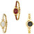 Neutron Contemporary Royal Chain Analogue Gold Color Girls And Women Watch - G122-G123-G336 (Combo Of  3 )