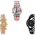 Neutron Brand New Fancy Paris Eiffel Tower And Chain Analogue Multi Color, Gold And Black Color Girls And Women Watch - G310-G125-G68 (Combo Of  3 )