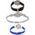 Neutron Modern Heart Fish Shape, Flower Dimond And World Cup Analogue Black, Silver And Blue Color Girls And Women Watch - G55-G338-G2 (Combo Of  3 )
