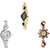 Neutron Latest 3D Design Peacock Analogue Gold And Silver Color Girls And Women Watch - G266-G404-G118 (Combo Of  3 )