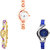 Neutron Latest Heart Chain And World Cup Analogue Rose Gold, Gold And Blue Color Girls And Women Watch - G69-G124-G2 (Combo Of  3 )