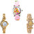 Neutron Latest Model Barbie Doll And Chain Analogue Pink And Gold Color Girls And Women Watch - G7-G115-G125 (Combo Of  3 )