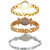 Neutron Latest Fashion Chain And Flower Dimond Analogue Gold And Silver Color Girls And Women Watch - G114-G125-G338 (Combo Of  3 )