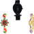 Neutron Brand New Love Fish Shape And Peacock Analogue Black And Gold Color Girls And Women Watch - G55-G120-G124 (Combo Of  3 )