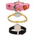 Neutron Modern Fashion Barbie Doll Analogue Pink, Gold And Black Color Girls And Women Watch - G7-G122-G8 (Combo Of  3 )
