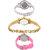 Neutron Latest Chronograph  Analogue White, Gold And Pink Color Girls And Women Watch - G50-G265-G9 (Combo Of  3 )