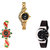 Neutron Brand New Rich Chain And Peacock Analogue Gold And Black Color Girls And Women Watch - G114-G120-G8 (Combo Of  3 )