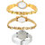Neutron Best Wrist   Analogue Gold And White Color Girls And Women Watch - G124-G265-G11 (Combo Of  3 )
