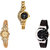 Neutron Brand New Wrist  Chain Analogue Gold And Black Color Girls And Women Watch - G114-G265-G8 (Combo Of  3 )