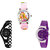 Neutron Latest Formal Barbie Doll And Chain Analogue Pink, Black And Purple Color Girls And Women Watch - G7-G68-G10 (Combo Of  3 )