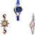 Neutron Brand New Tread World Cup And Peacock Analogue Blue, Gold And Silver Color Girls And Women Watch - G2-G118-G405 (Combo Of  3 )