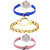 Neutron New Formal World Cup And Chain Analogue Blue, Gold And Pink Color Girls And Women Watch - G2-G336-G3 (Combo Of  3 )