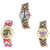 Neutron Classical Fashion Paris Eiffel Tower, Elephant And Butterfly Analogue Multi Color Color Girls And Women Watch - G145-G163-G132 (Combo Of  3 )
