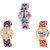 Neutron Treading Unique Paris Eiffel Tower And Butterfly Analogue Multi Color Color Girls And Women Watch - G143-G318-G131 (Combo Of  3 )