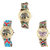 Neutron Latest Analogue Elephant And Butterfly Analogue Multi Color Color Girls And Women Watch - G157-G161-G132 (Combo Of  3 )