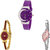 Neutron Brand New Unique  Analogue Purple, Gold And Silver Color Girls And Women Watch - G10-G122-G405 (Combo Of  3 )